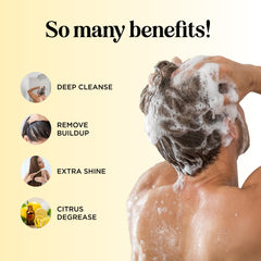 Maple Holistics Rosemary Tea Tree Oils closeup emphasizes natural cleansing for scalp clarity