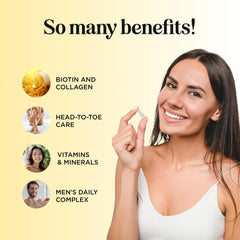 Maple Holistics saw palmetto tablets on tray suggest hair support.