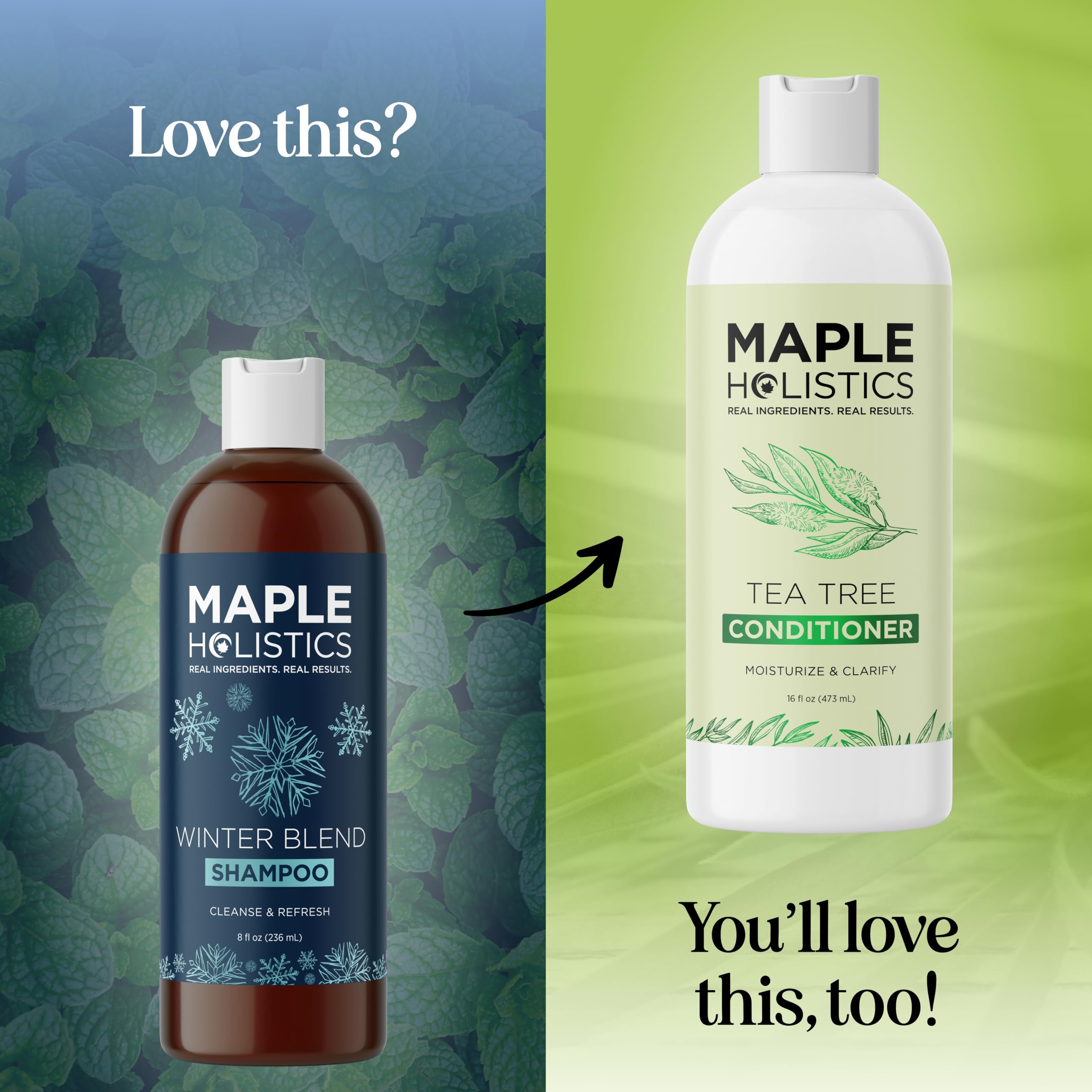 Maple Holistics scalp refresh with mint focus highlights cooling and soothing rinse feel.