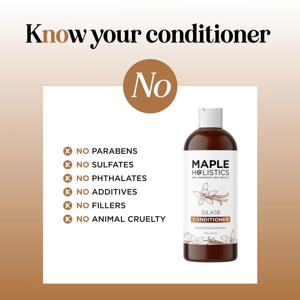 Maple Holistics Silk18 curly-definition graphic showing defined, bouncy curls.