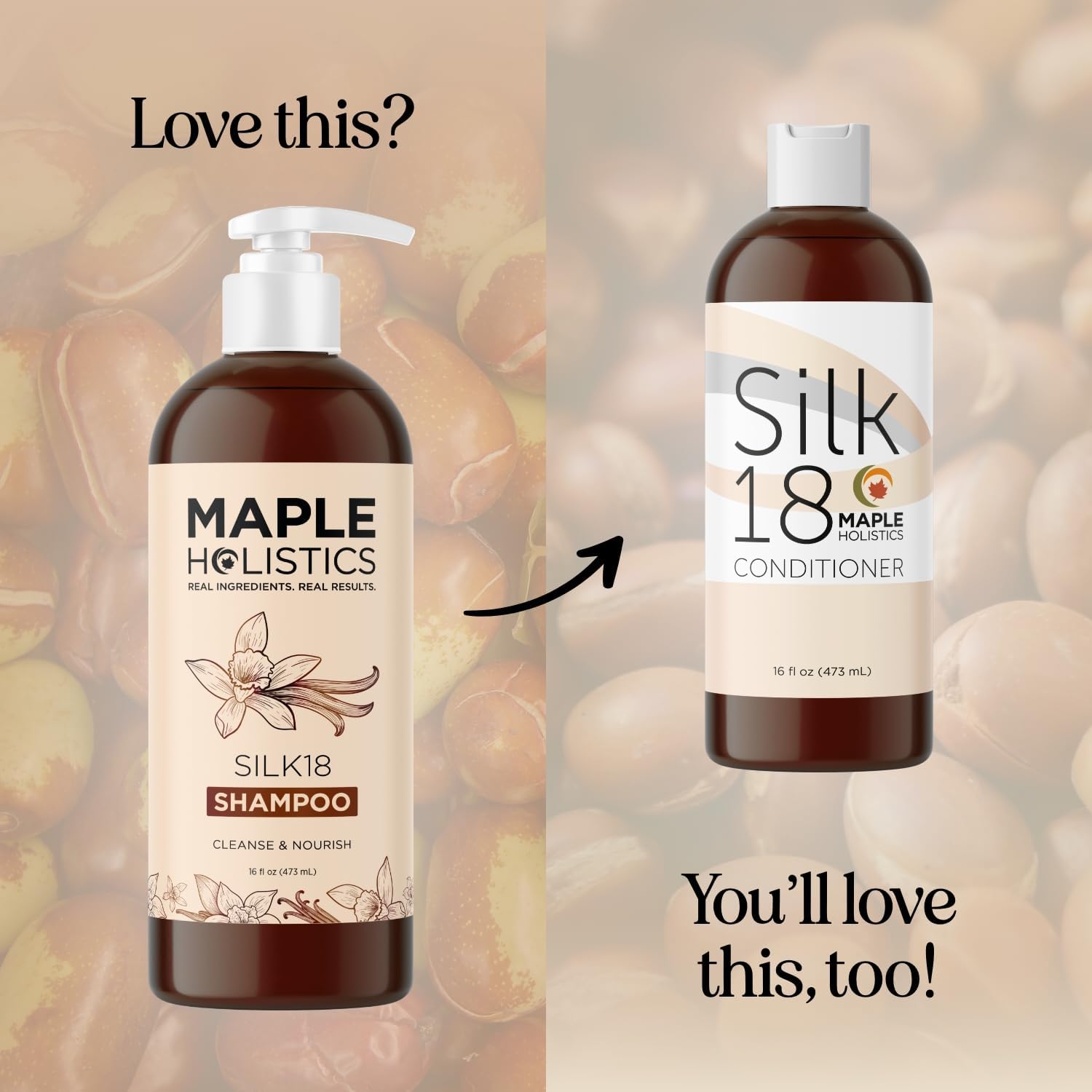 Maple Holistics Silk18 Shampoo silk-amino-acids focus for resilient hair