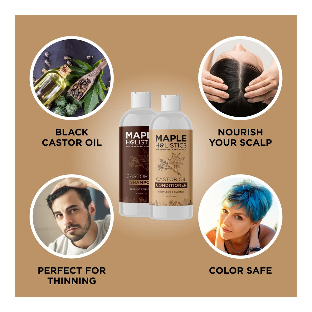 Maple Holistics sulfate-free label signals a gentle cleansing approach for sensitive scalps.