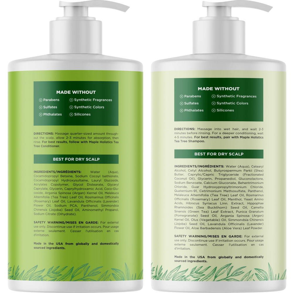 Maple Holistics sulfate-free shampoo foam showing gentle cleansing action