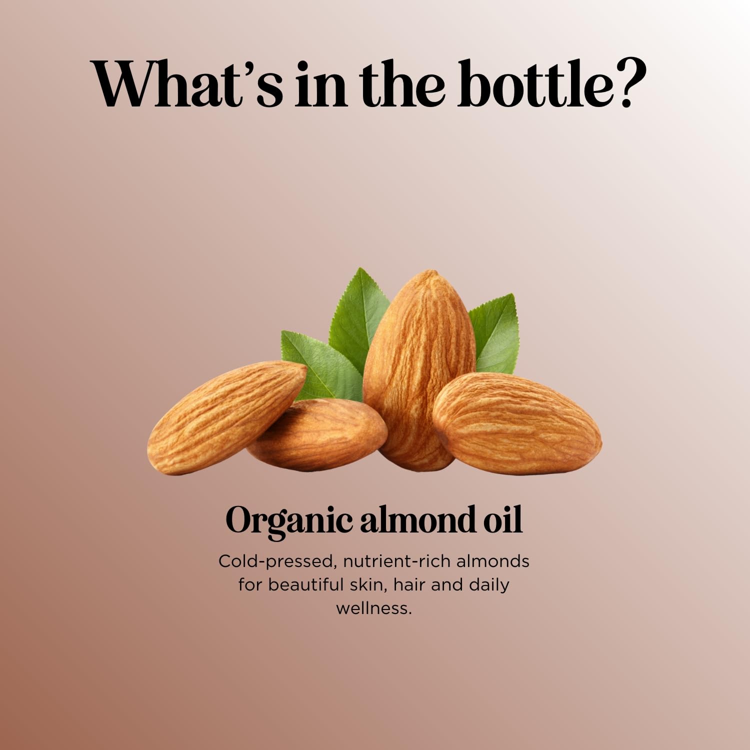 Maple Holistics almond oil on vanity shelf for daily moisture.