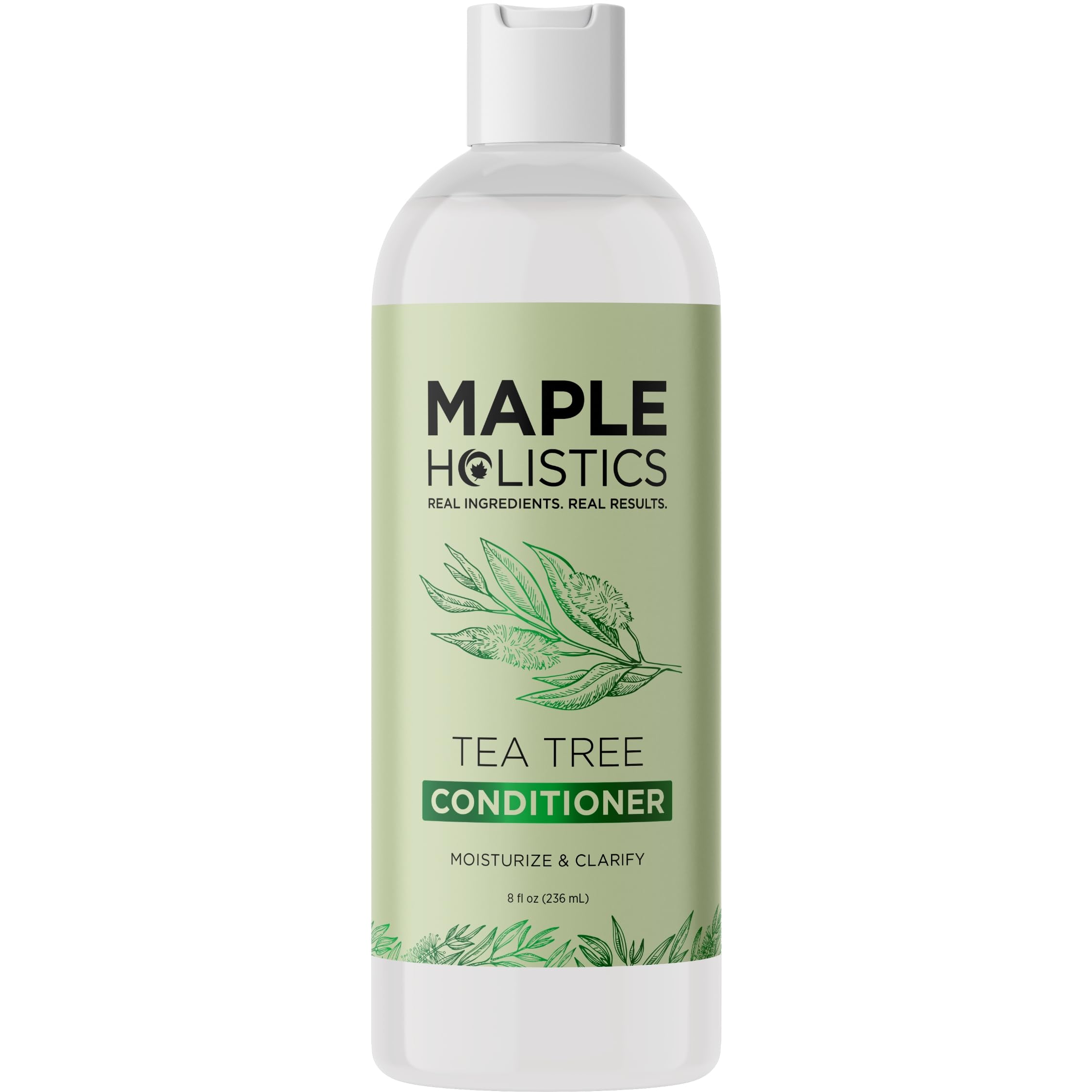 Maple Holistics Tea Tree Conditioner application scene focusing on scalp massage