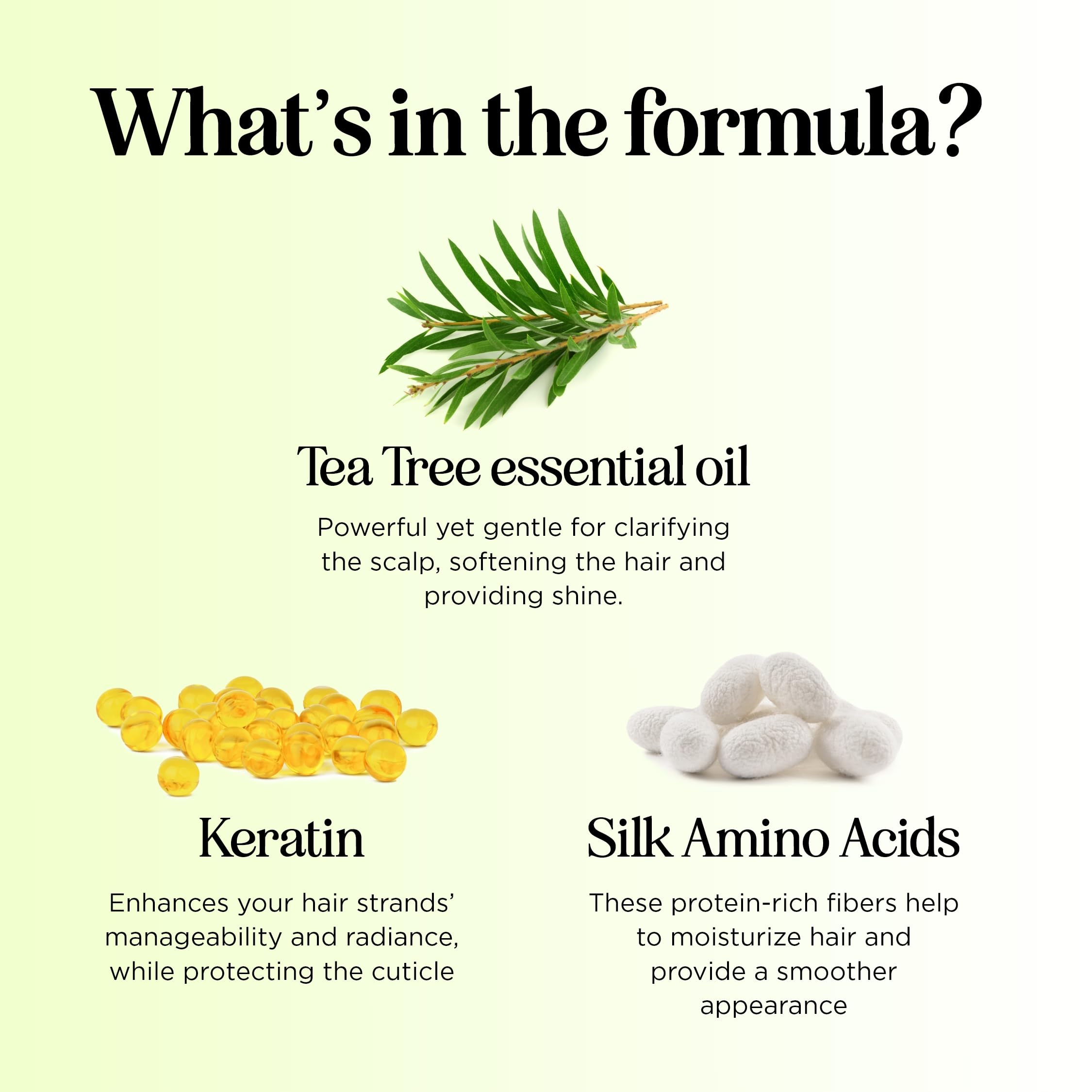 Maple Holistics Tea Tree Conditioner foam shows rich lather without sulfates