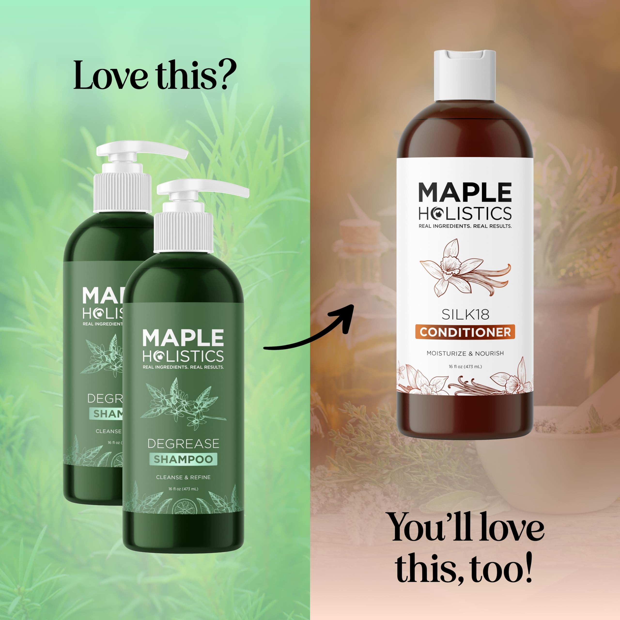 Maple Holistics two-pack display communicates value and trusted ingredient quality