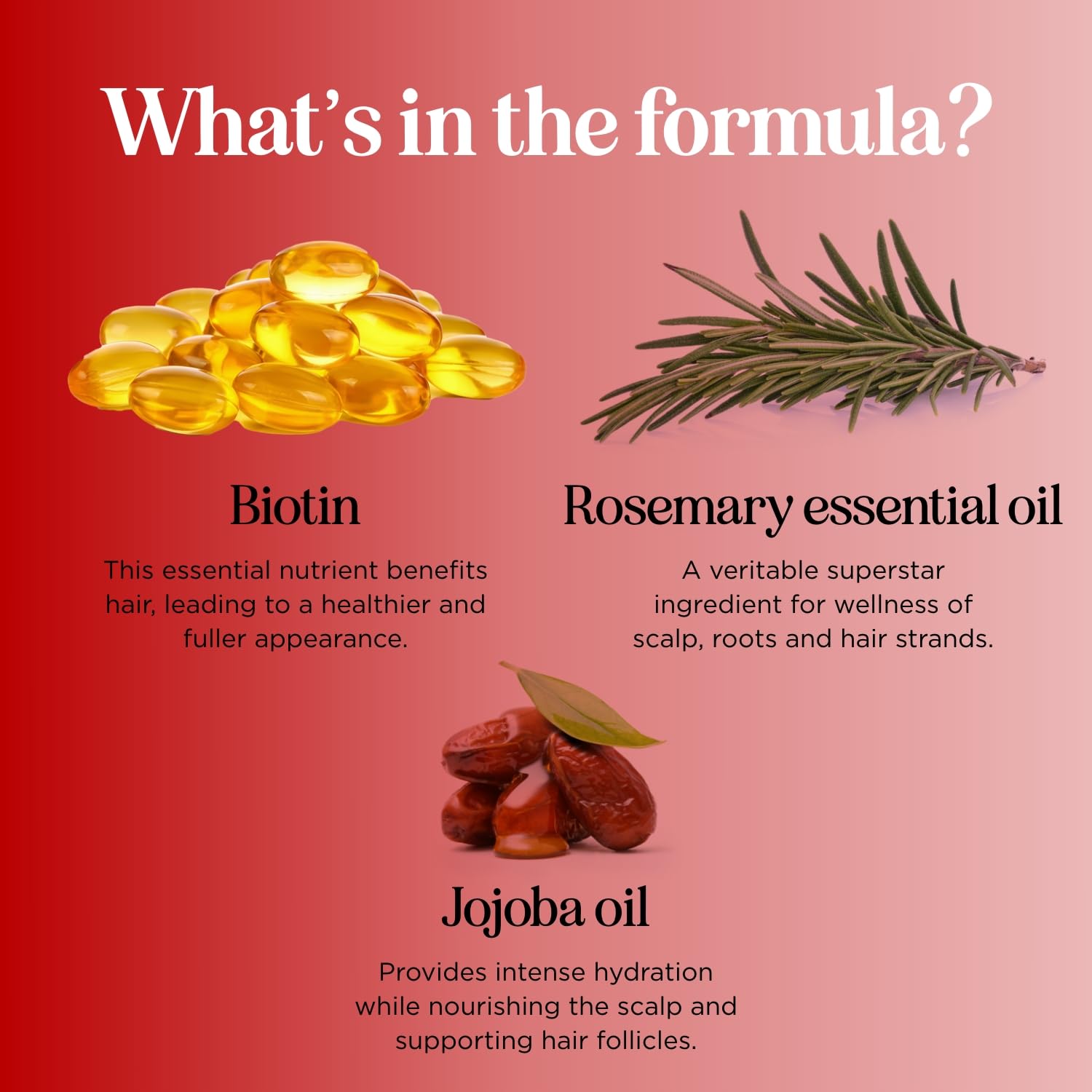 Maple Holistics Ultra Biotin Shampoo bottle with rosemary oil hints at scalp support