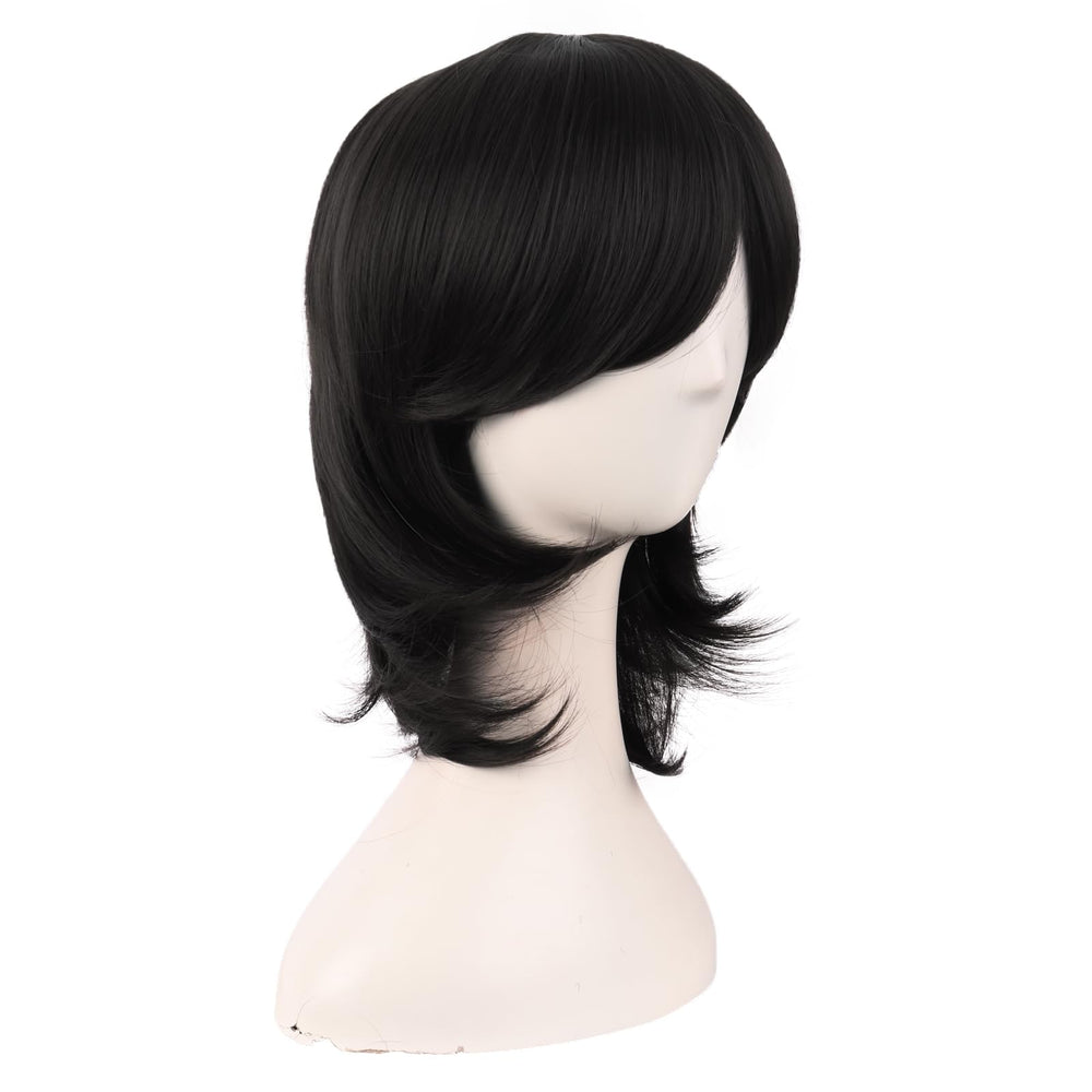 MapofBeauty 16-inch thermo-fiber wig styling allows curling or straightening for different looks.