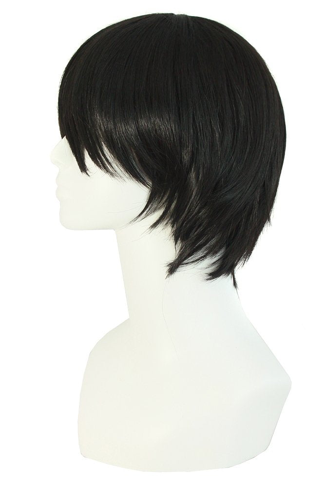 MapofBeauty black straight wig side profile highlighting subtle layering for a confident everyday look.