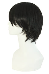 MapofBeauty black straight wig side profile highlighting subtle layering for a confident everyday look.