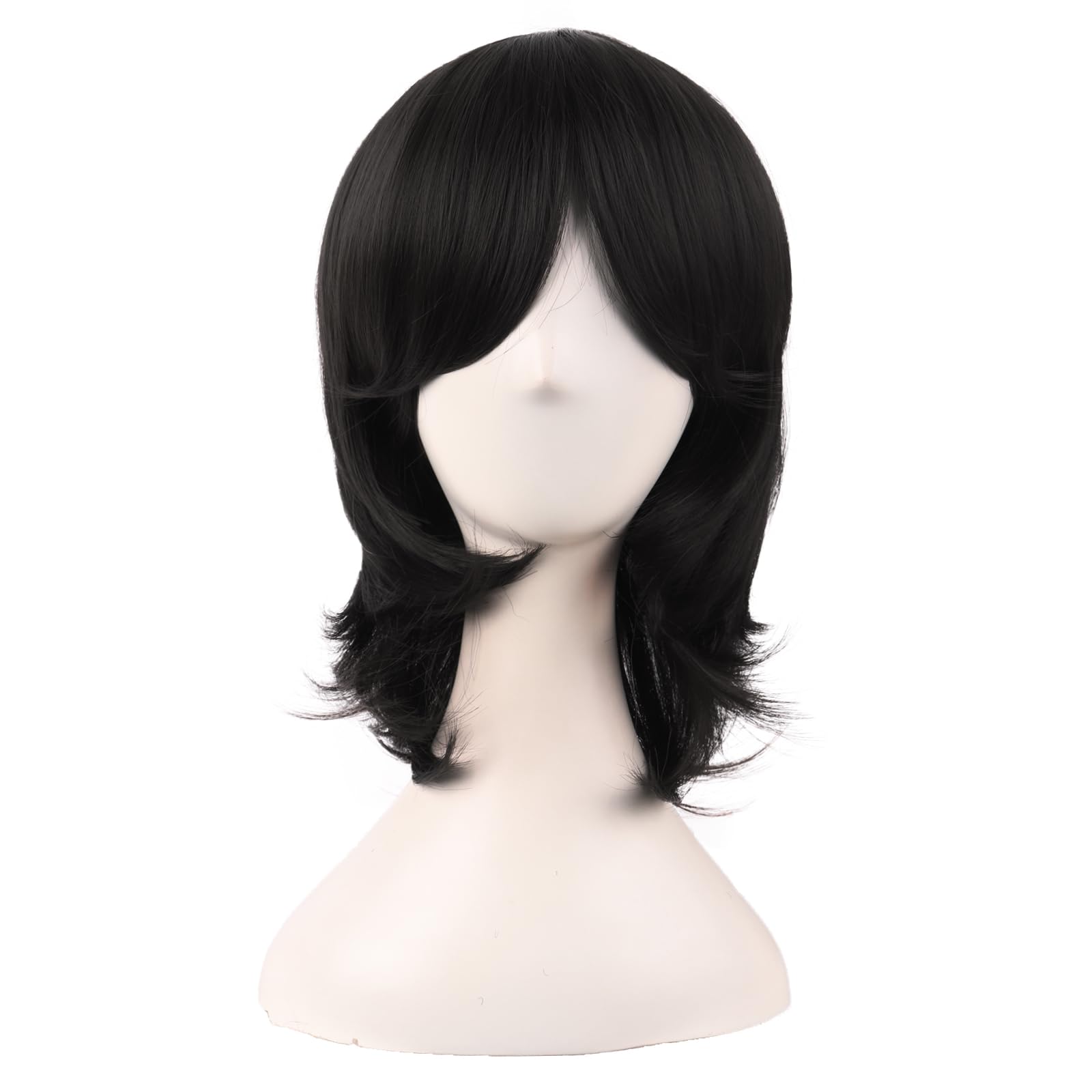 MapofBeauty short side bangs wig front view showcases versatile cosplay style.