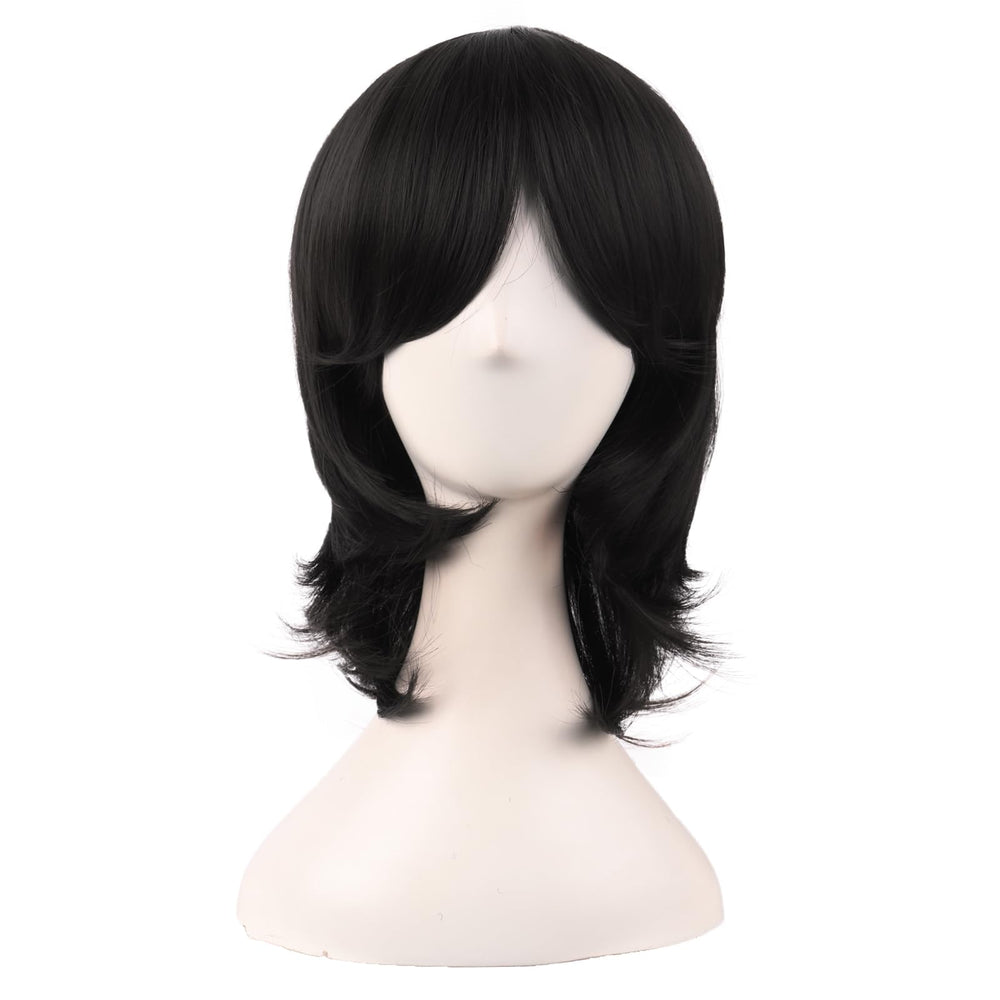 MapofBeauty short side bangs wig front view showcases versatile cosplay style.