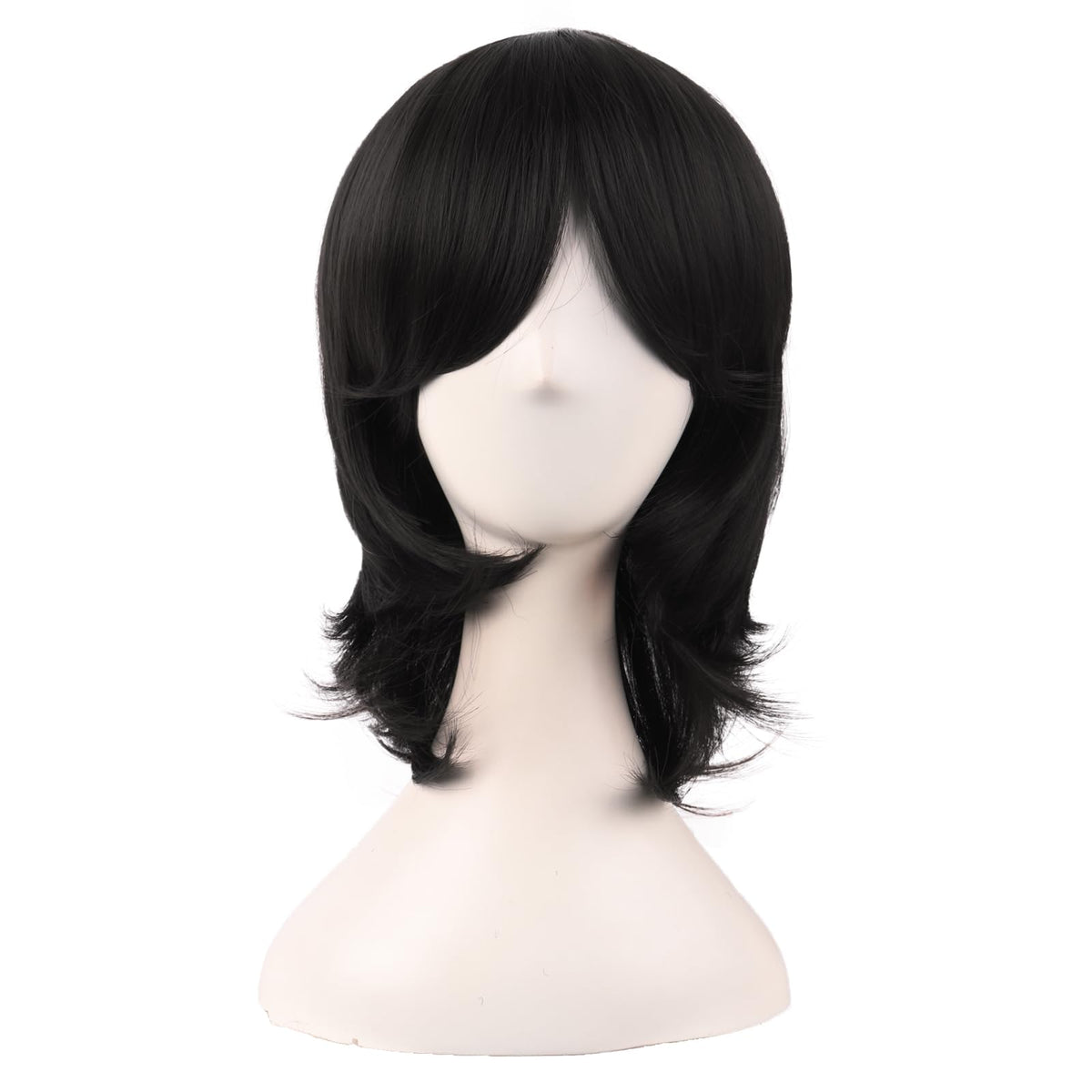 MapofBeauty short side bangs wig front view showcases versatile cosplay style.