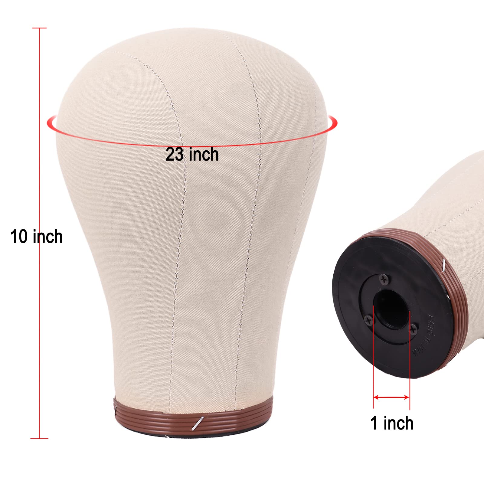 MapofBeauty wig head with table clamp for secure, hands-free styling