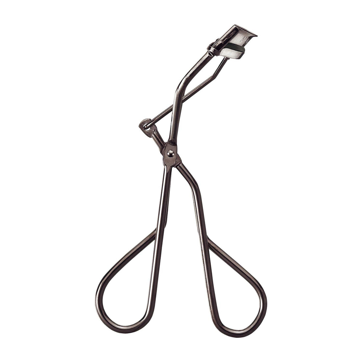 MAQuillAGE Edge Free Eyelash Curler closeup shows precise curl.