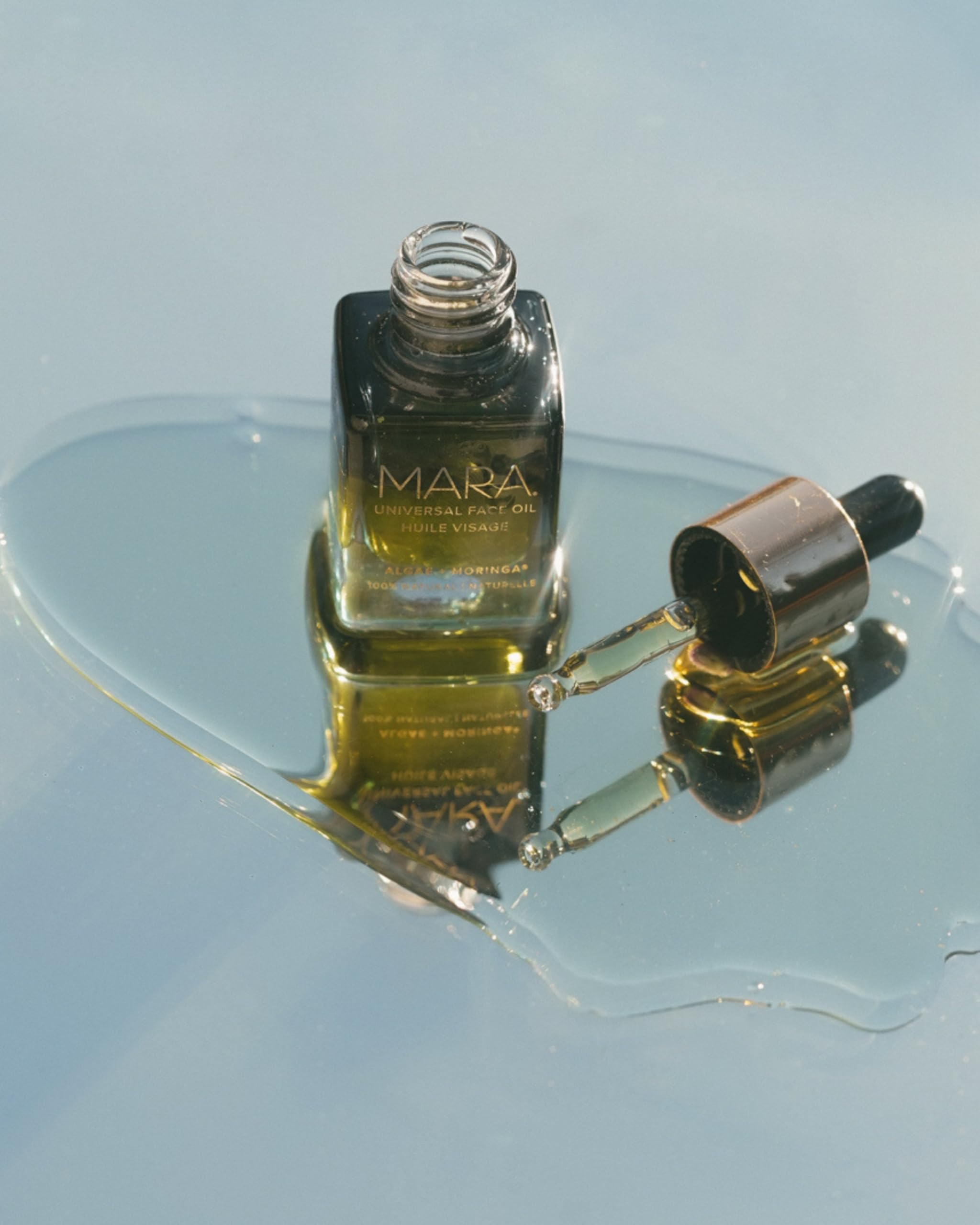MARA moringa oil hero ingredient image shows nourishing care