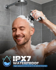 Maraiss head shaver IPX7 waterproof lets you wash under running water after a shower.