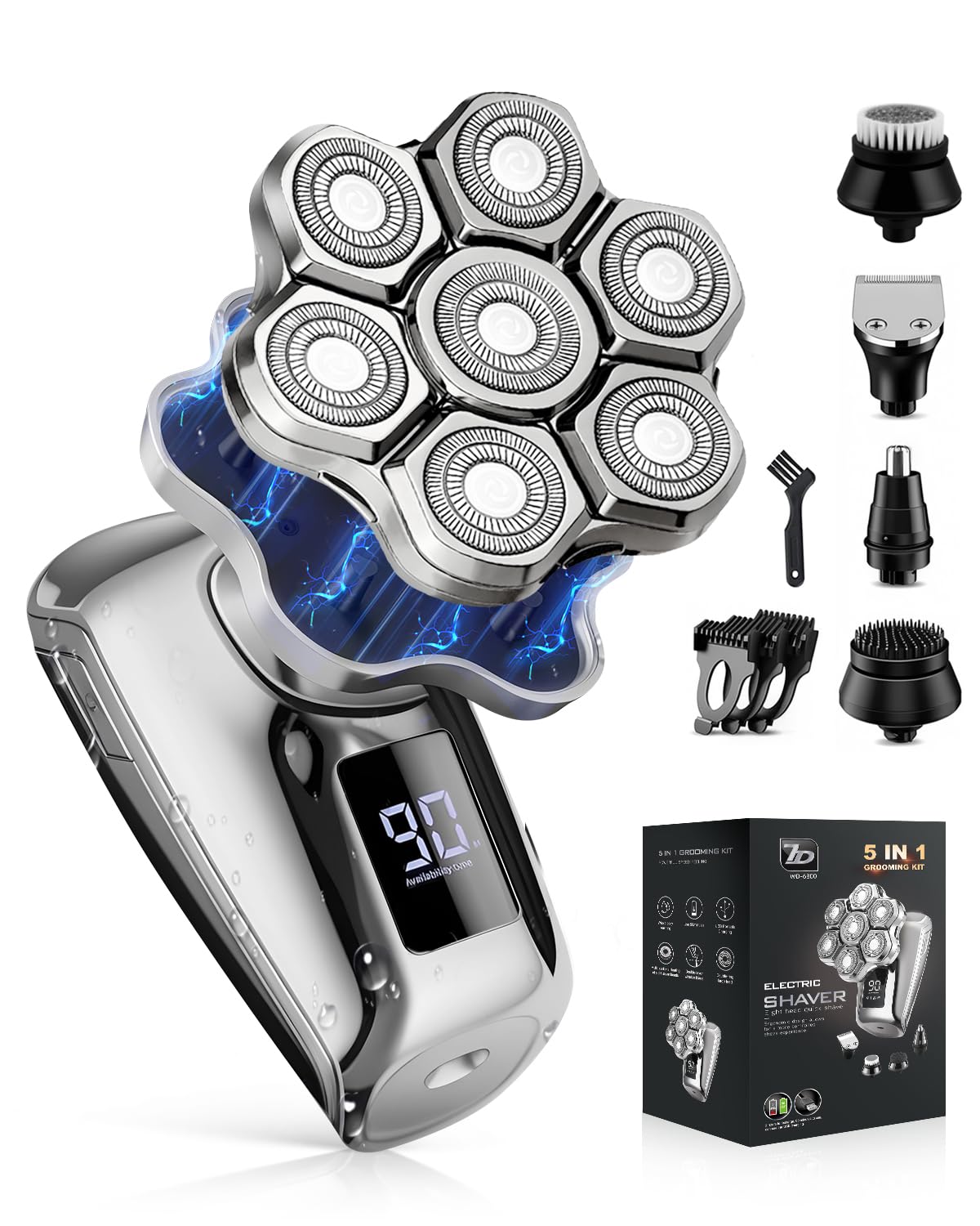 Maraiss head shaver magnetic-attachment demonstrates quick, tool-free head swaps for easy upkeep.