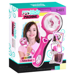 Marbe electric ceramic hair braider turned on for quick DIY braid