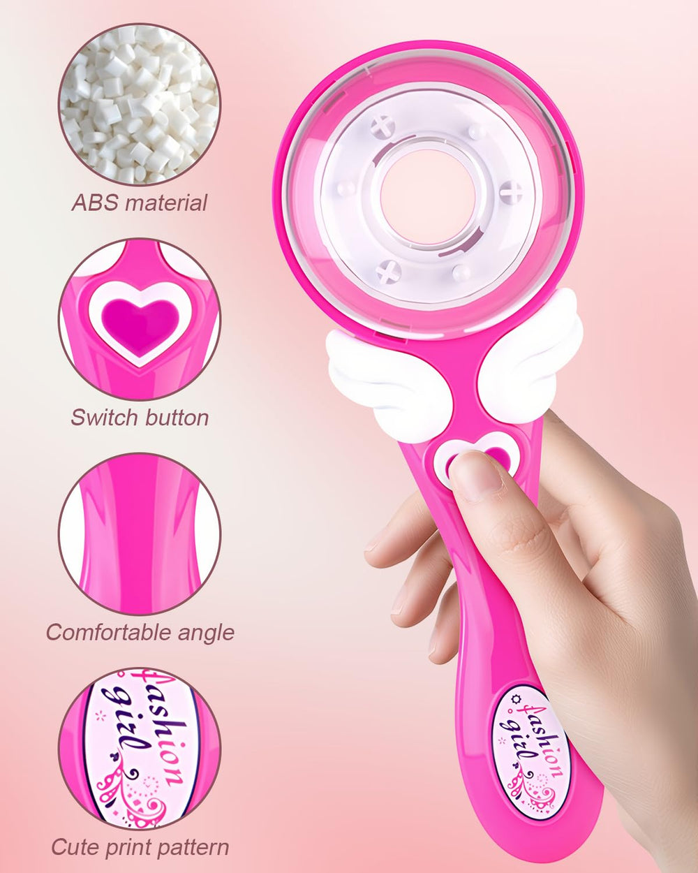 Marbe electric ceramic hair braider battery compartment ready for extended styling