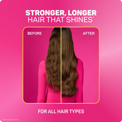 Before and after long hair showing Marc Anthony smoother, stronger-looking lengths