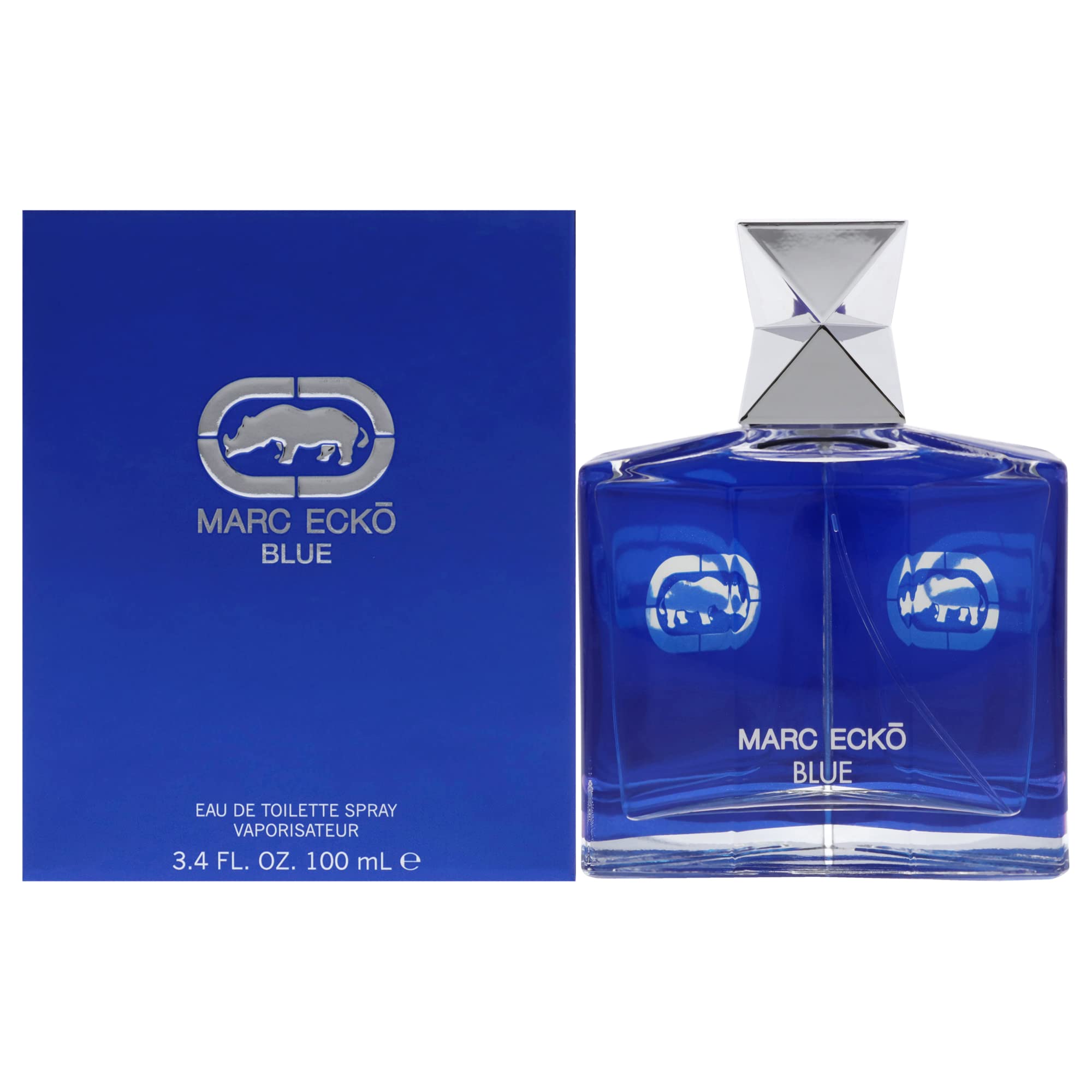 Marc Ecko Blue urban mens style captures modern fragrance in everyday life