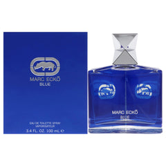 Marc Ecko Blue urban mens style captures modern fragrance in everyday life
