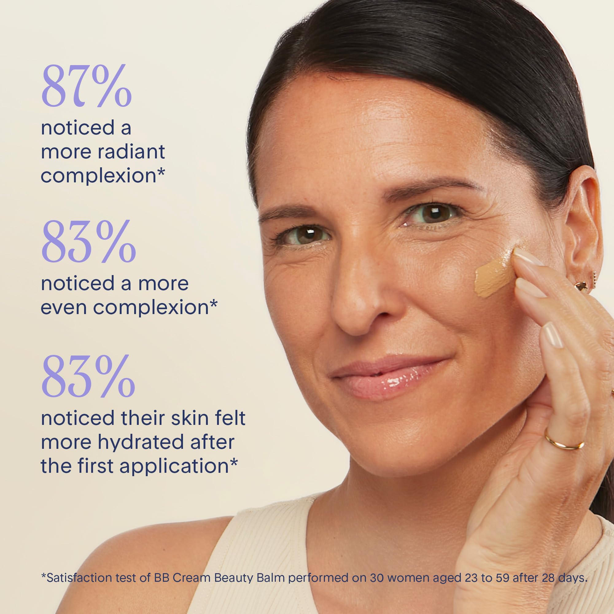 Marcelle BB Cream application tube ready for layering as base or alone.