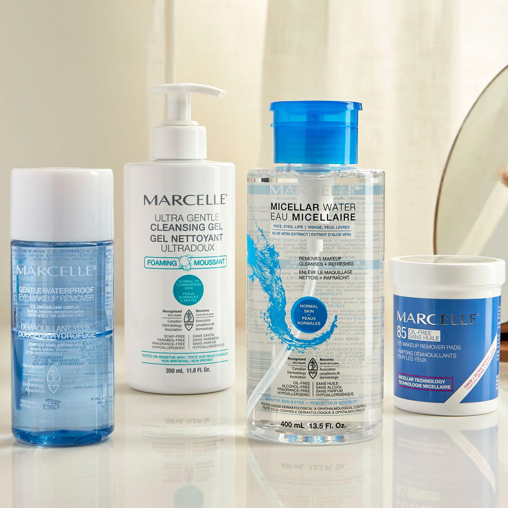 Marcelle sin fragancia, apto para ojos sensibles y uso diario.