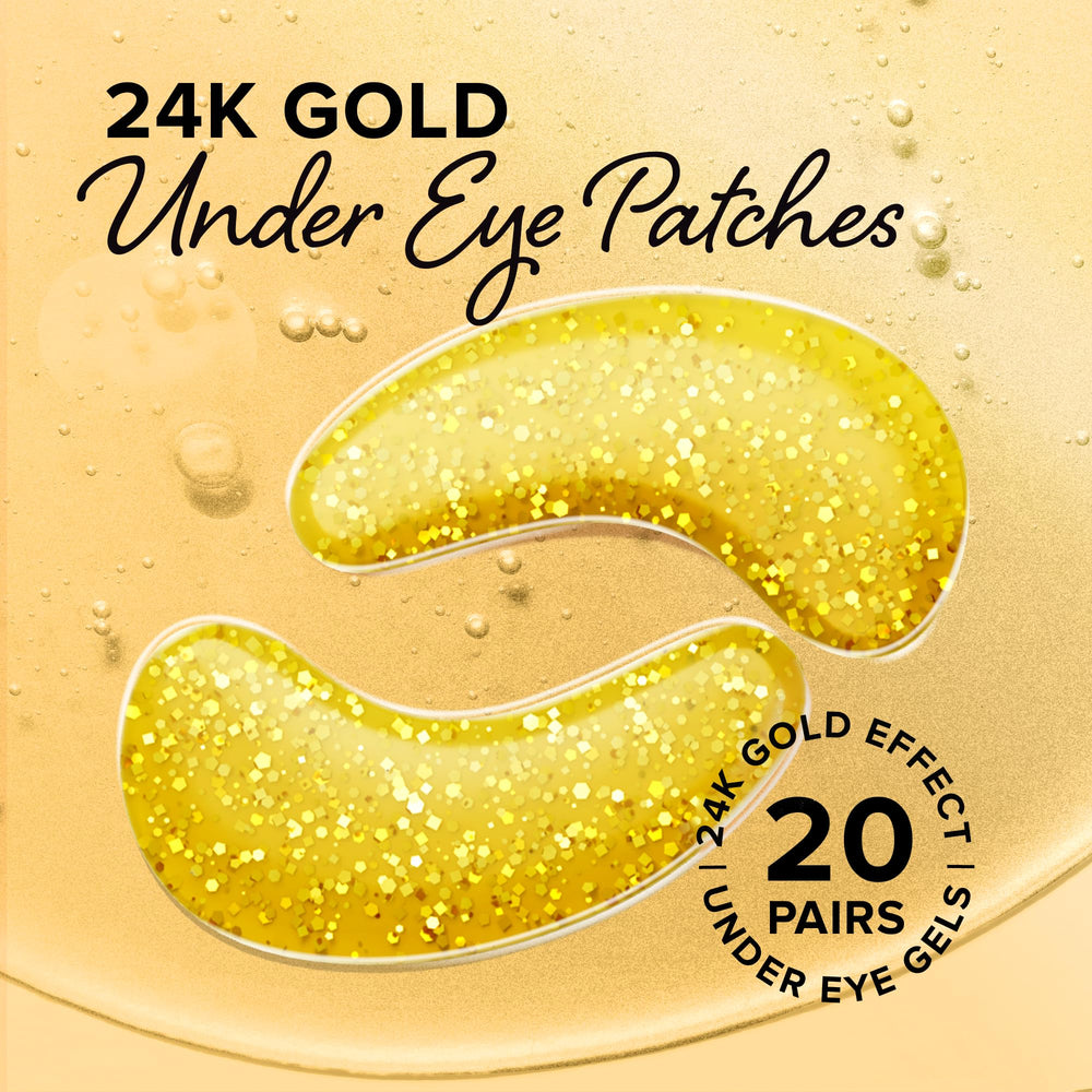 MAREE 24k gold glow under-eye gels with marine collagen supports elasticity.