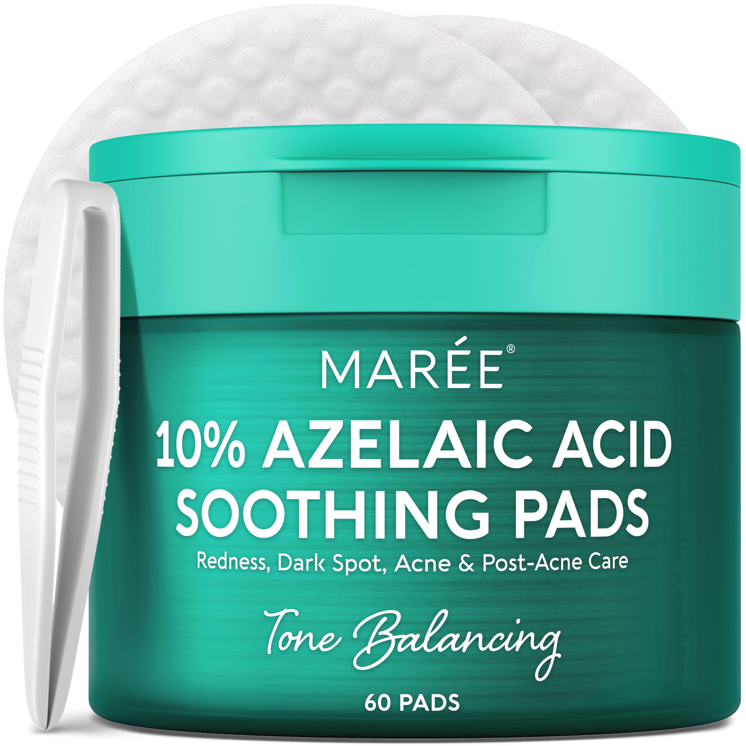 MAREE azelaic-acid-pads-pack shows pore-refining exfoliation benefits.