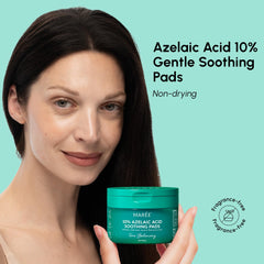 MAREE azelaic-acid-pads-texture-closeup highlights gentle exfoliation for smoother skin.