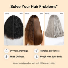 MAREE Hair Mask biotin jojoba oil layer supports stronger hair