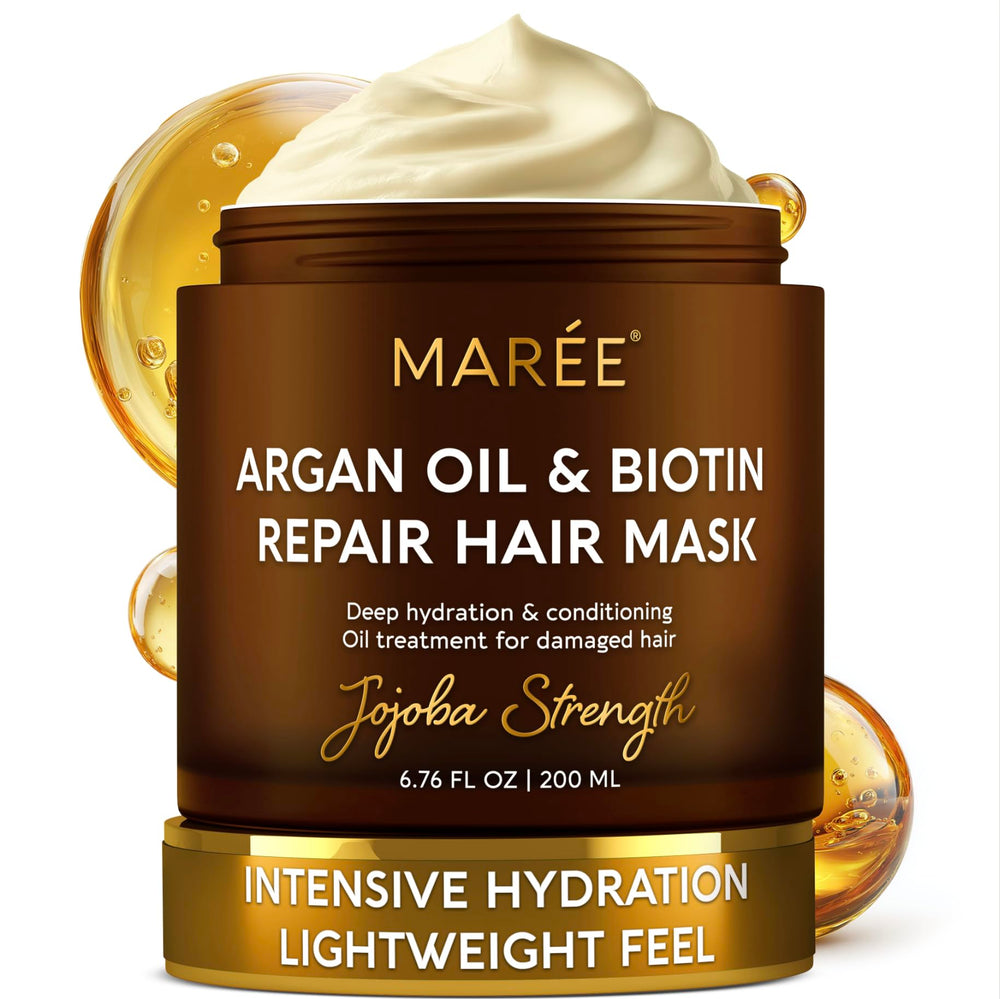 MAREE Deep Conditioning Hair Mask bottle closeup for hydration