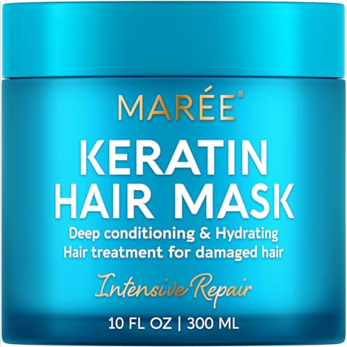 MAREE Deep Conditioning Hair Mask bottle-keratin for hydrated, smooth curls.