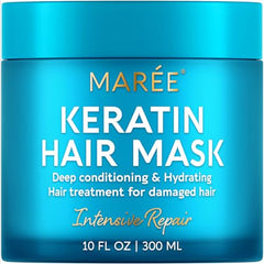 MAREE Deep Conditioning Hair Mask bottle-keratin for hydrated, smooth curls.