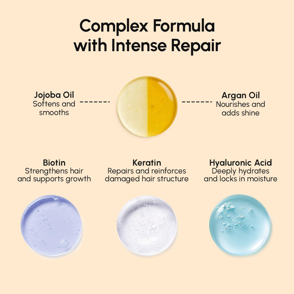 MAREE Hair Mask applied to strands for smoothness
