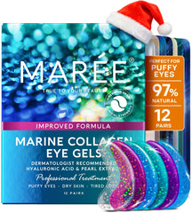 MAREE Eye Gels cooling patch under eyes for hydration and puff relief.