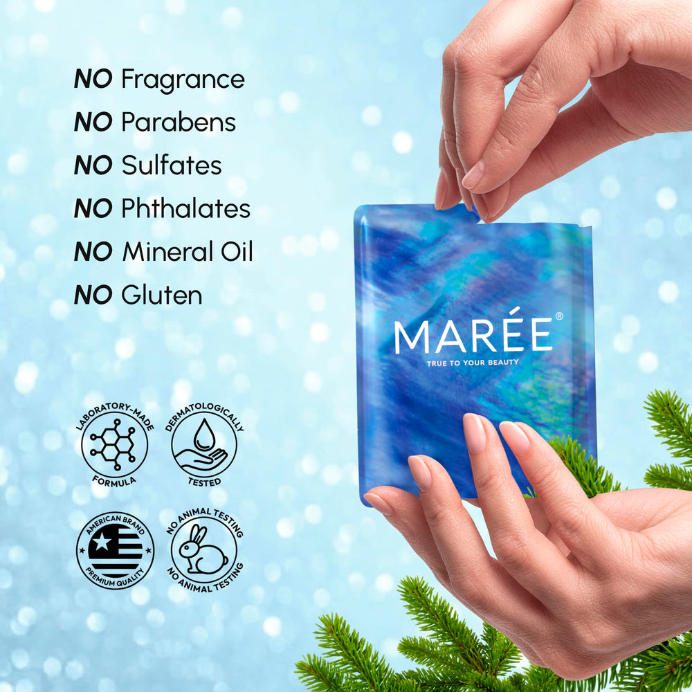 Gentle formula from MAREE Eye Gels suitable for all skin types.