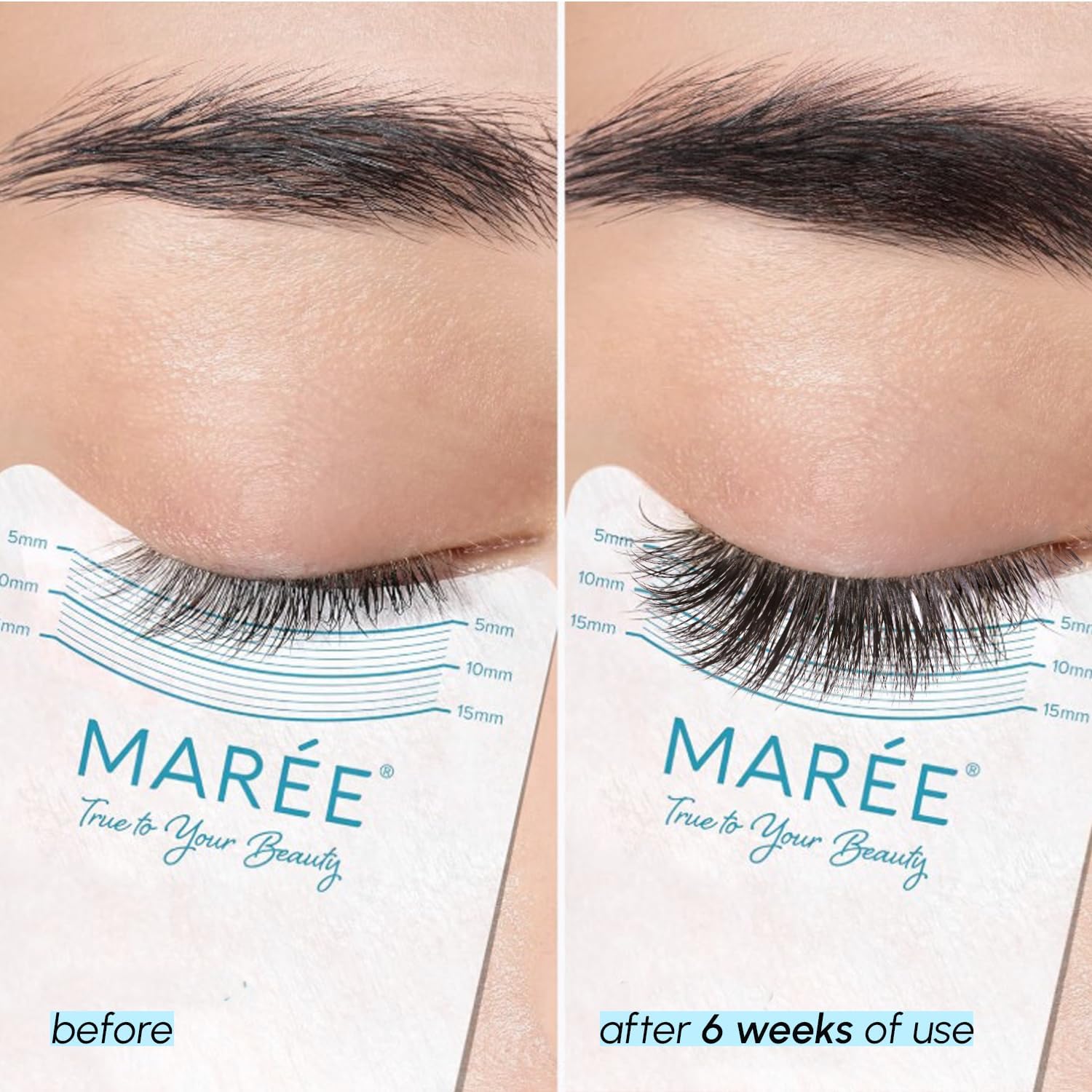 MAREE eyelash serum eyebrow-boost demonstrates versatile use for brows and lashes.