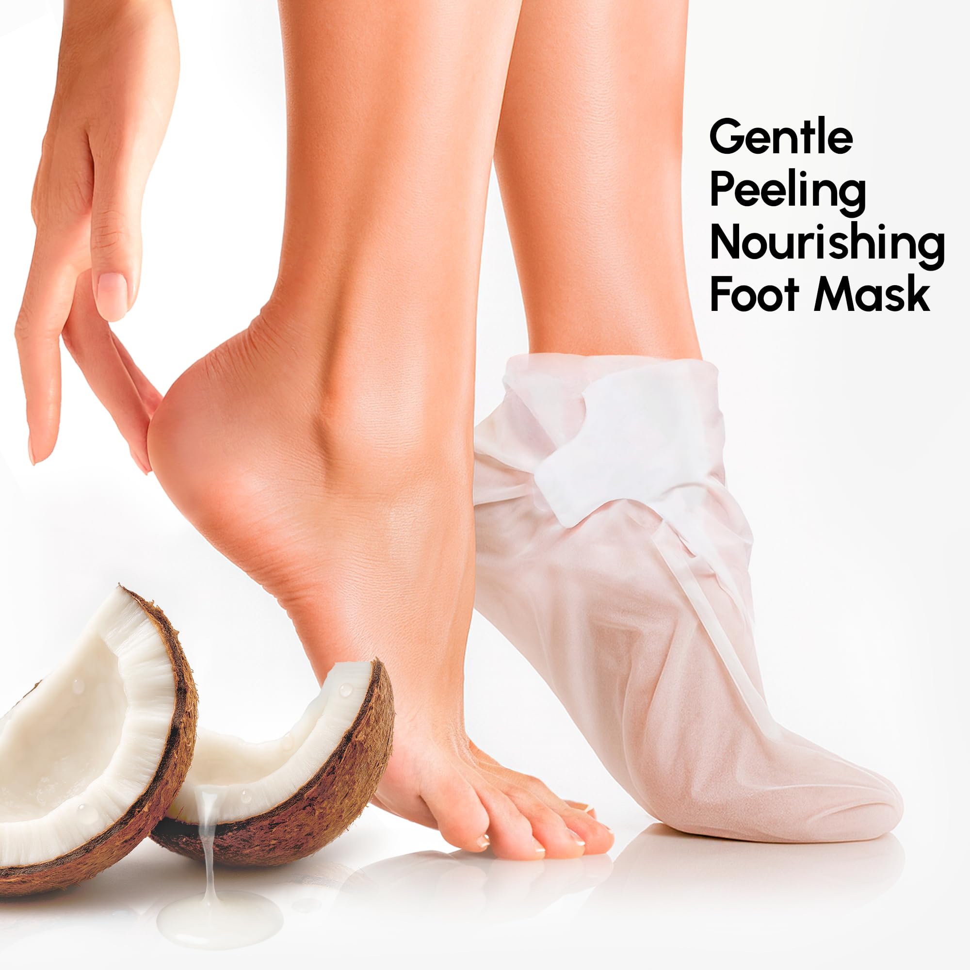 MAREE Foot Exfoliating Socks close-up highlighting gentle peeling and soft skin reveal