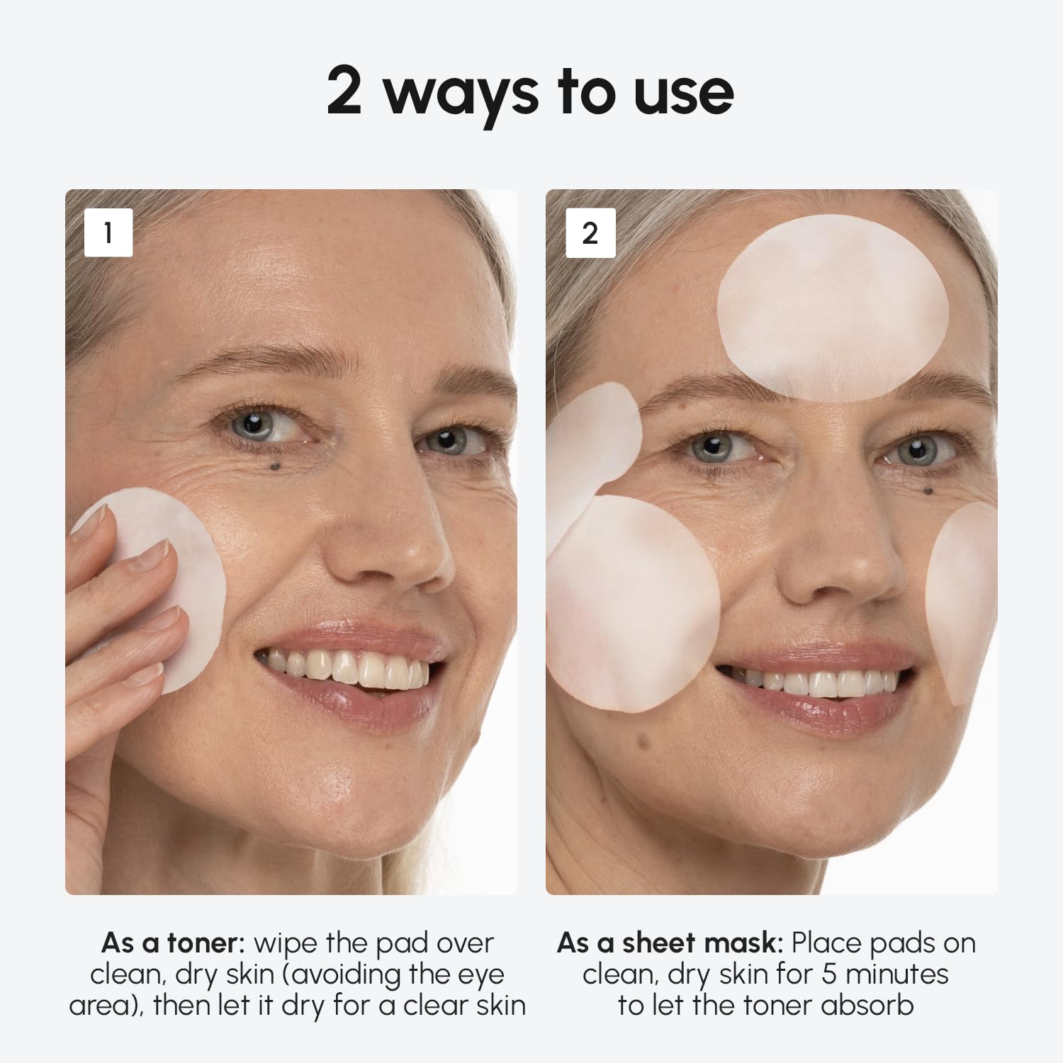 MAREE fresh-toner pad after cleansing for a quick wake-up feel.