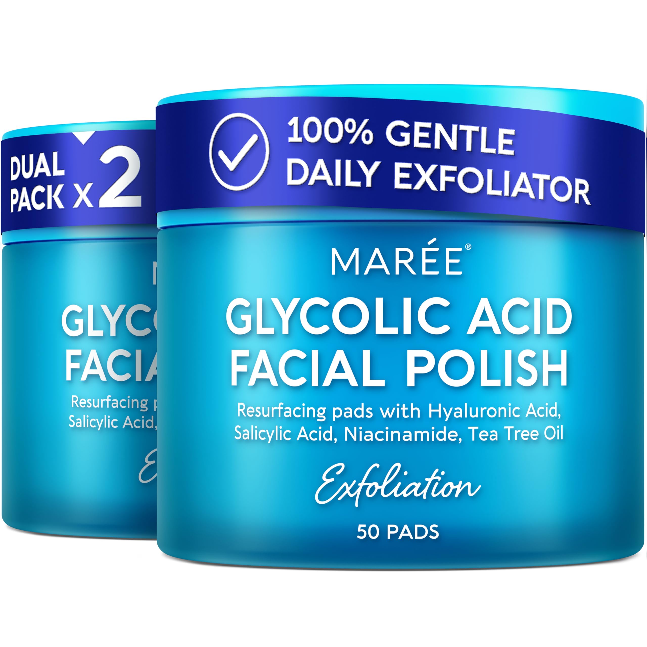 MAREE Glycolic Acid Pads pack for at home exfoliation and radiant skin