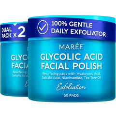 MAREE Glycolic Acid Pads pack for at home exfoliation and radiant skin