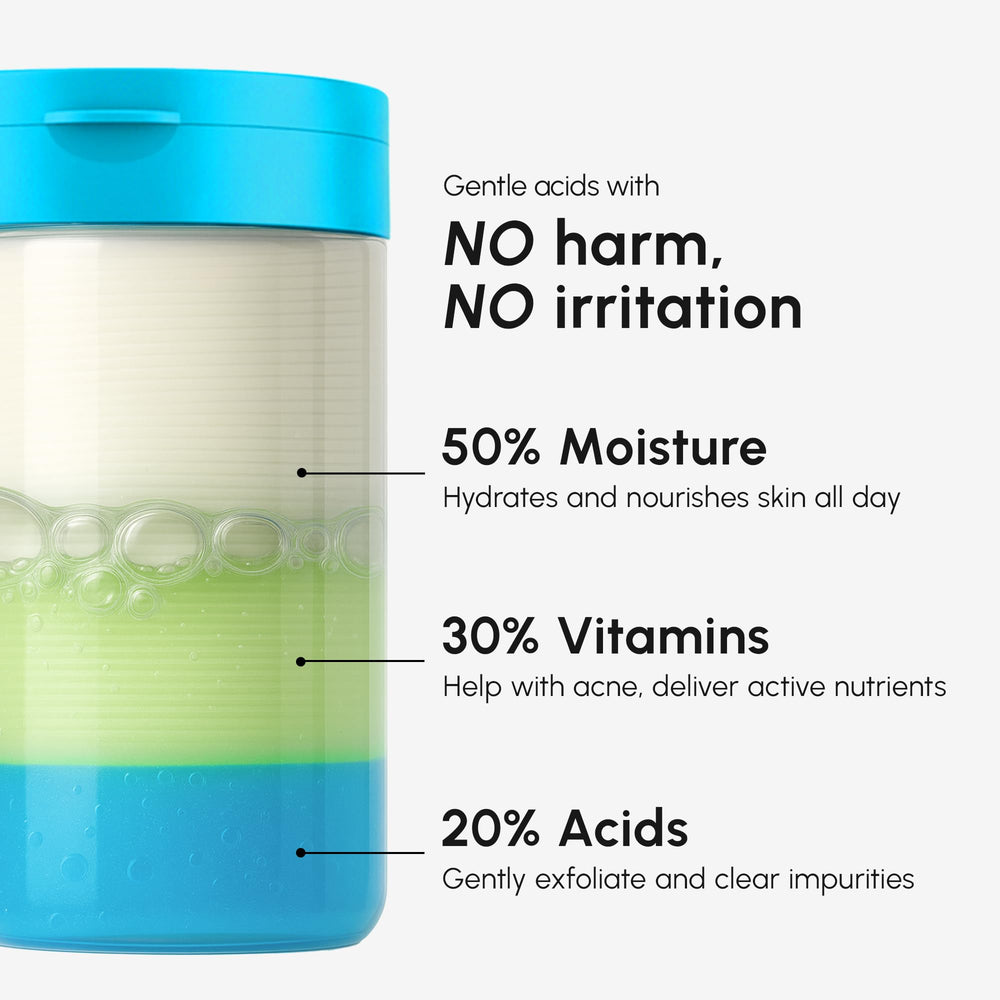 MAREE Glycolic Pads ingredients show niacinamide and vitamins for balanced tone