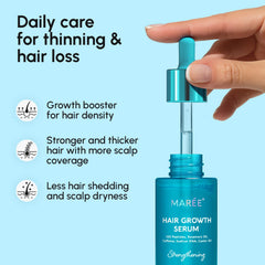 MAREE caffeine peptides support hair vitality and growth potential