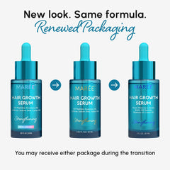 MAREE Hair Growth Serum dropper application for precise scalp treatment