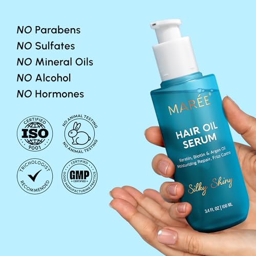 MAREE hair oil two-pack package shows value and routine scalability