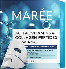 MAREE Hydrogel Mask cooling effect embodies a refreshing at-home spa moment.